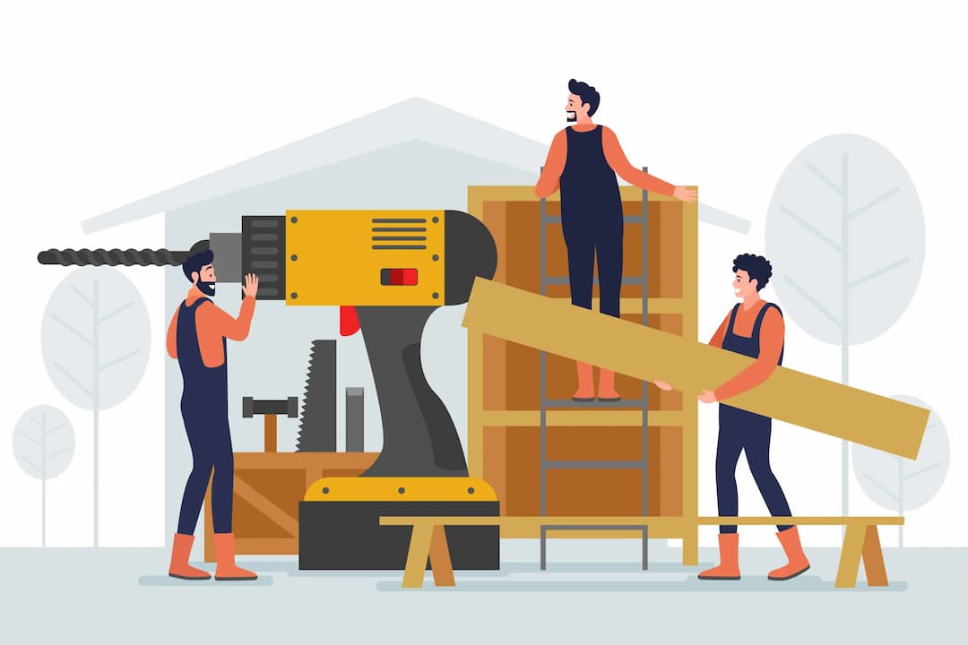 Dubai carpenter building custom wood furniture