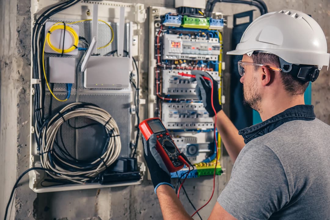 Electrician working